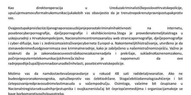 Upozorenje o zlonamjernoj elektroničkoj pošti