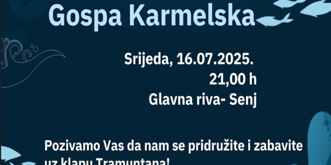 Obilježavanje Gospe Karmelske u Senju