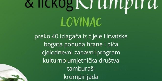 Dani sira i krumpira  opet se  vraćaju u Lovinac.