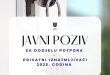 JAVNI POZIV ZA PRIVATNE IZNAJMLJIVAČE