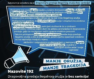 Odgovoran potez građanina: predao pištolj i streljivo policiji
