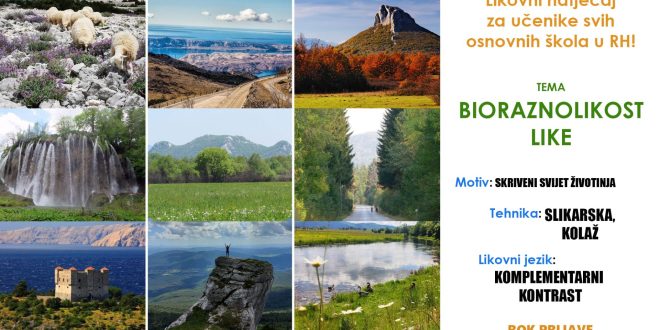 POZIV ŠKOLAMA NA SUDJELOVANJE U LIKOVNOM NATJEČAJU O BIORAZNOLIKOSTI LIKE