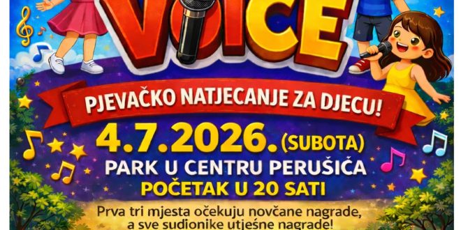 POZIV ZA PRIJAVE: PERUŠIĆ KIDS VOICE 2026