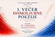 U Lovincu 1. Večer domoljubne poezije