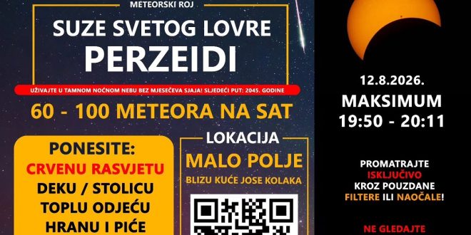 PEĆINSKI PARK GRABOVAČA POZIVA NA NOĆ POD ZVIJEZDAMA