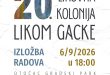 Izložba radova 20. likovne kolonije LIKOM GACKE u Otočcu