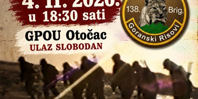 Projekcija filma „Goranski risovi“ u GPOU Otočac – 4. studenoga